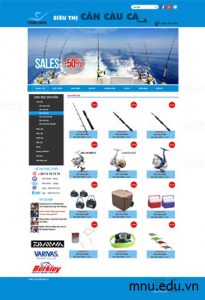Thiết kế website bán đồ câu cá