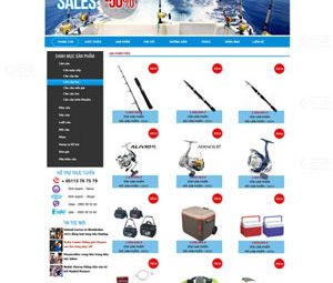 Thiết kế website bán đồ câu cá