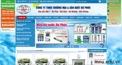 Thiết kế website bán máy lọc nước