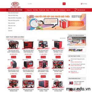Thiết kế website bán máy phát điện