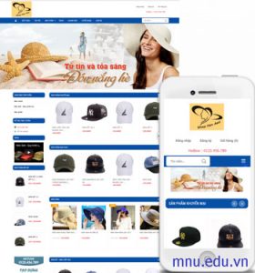Thiết kế website bán mũ thời trang