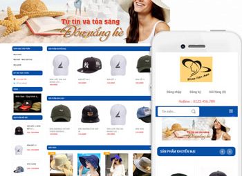Thiết kế website bán mũ thời trang