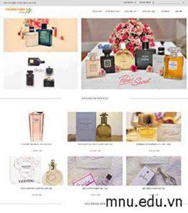 Thiết kế website bán nước hoa