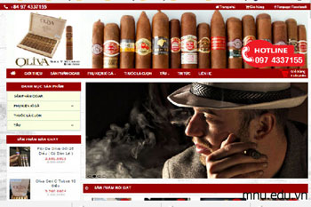 Thiết kế website bán thuốc lá