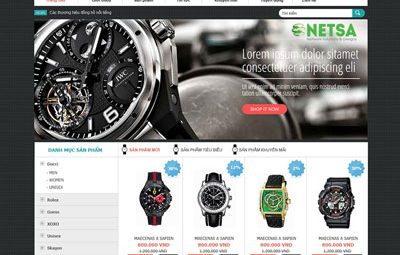 thiết kế web bán đồng hồ