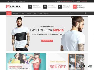 thiết kế web bán quần áo