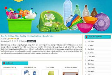 thiết kế website bán đồ nhựa
