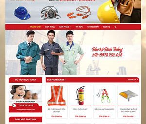 Thiết kế website bán đồ bảo hộ lao động