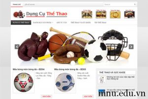 Thiết kế website bán dụng cụ thể thao
