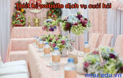 Thiết kế website dịch vụ cưới hỏi