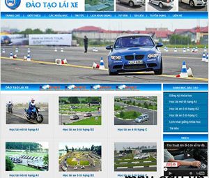 Thiết kế website trung tâm đào tạo lái xe